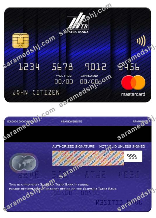 Slovakia Tatra Bank mastercard